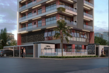 APARTAMENTO FRENTE MAR NO EDIFÍCIO ALICANTE NO BALNEÁRIO COSTA  AZUL REF573AP